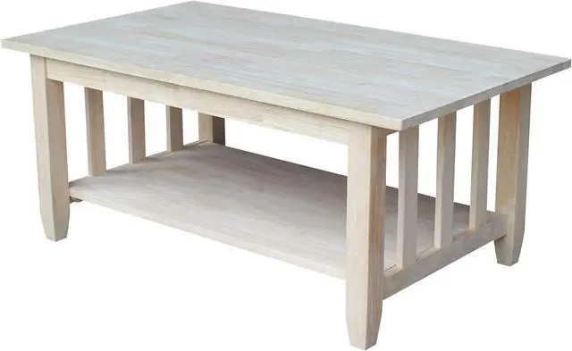 Main image of International Concepts Unfinished Mission Tall Coffee Table