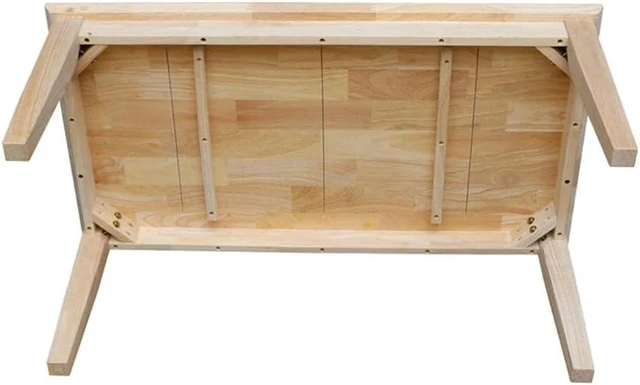 Alt view image 6 of 7 - International Concepts Whitewood Tall Shaker Unfinished Coffee Table