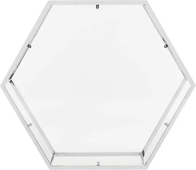 Alt view image 5 of 7 - Safavieh Home Collection Eliana Chrome and Glass Hexagon Coffee Table