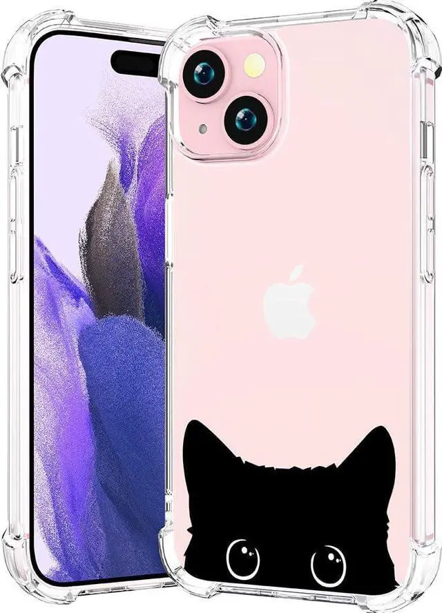 Main image of for iPhone 15 Case (Black Cat Art)