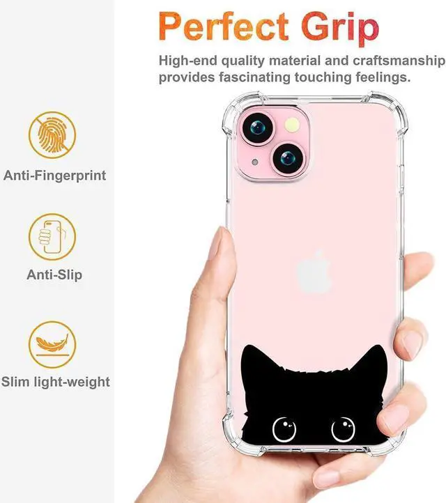 Alt view image 5 of 7 - for iPhone 15 Case (Black Cat Art)