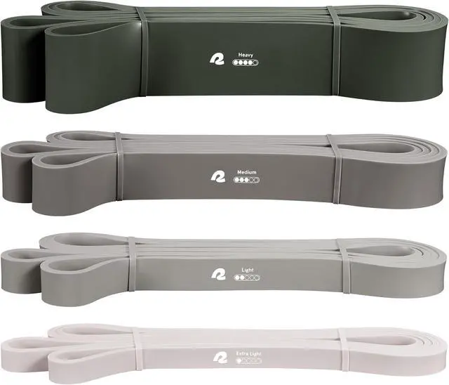 Alt view image 2 of 5 - Retrospec Lift Resistance Pull Up Assistance Band Set for Working Out, Home Fitness, Toning, Stretching. Physical Therapy, Muscle Training & Exercise - Lightweight & Portable for Men & Women