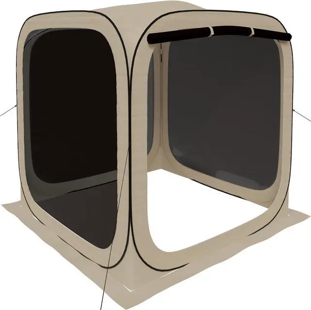 Alt view image 3 of 7 - HOOYEAH Pop-up Tent Screenhouse, Portable Screened Tent Camping Canopy Foldable Instant Screen Room Outdoor Gazebo with Mosquito Net for Patio, Backyard, Garden and Outdoor Activities, 6x6