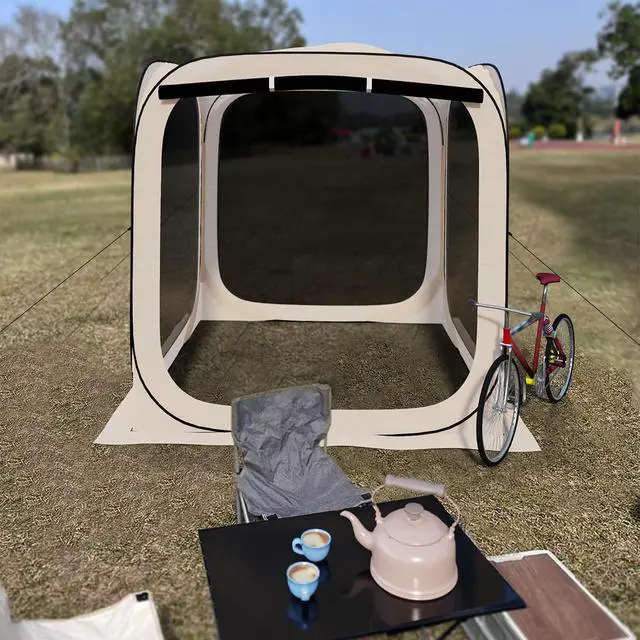 Alt view image 7 of 7 - HOOYEAH Pop-up Tent Screenhouse, Portable Screened Tent Camping Canopy Foldable Instant Screen Room Outdoor Gazebo with Mosquito Net for Patio, Backyard, Garden and Outdoor Activities, 6x6