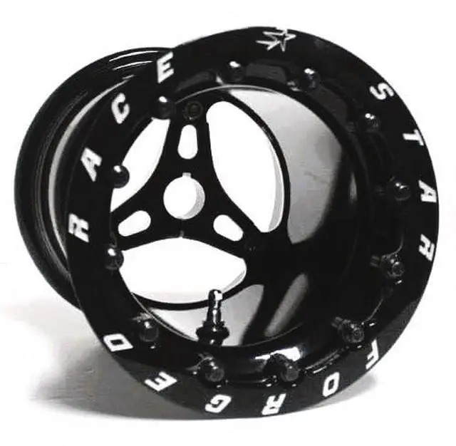 Main image of 53 Jr Dragster Pair 8x8 Double Beadlock Black