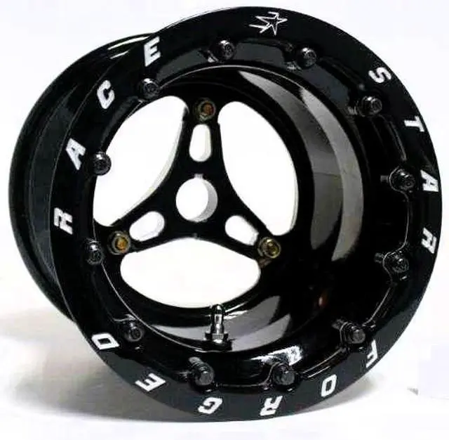 Main image of 53 Jr Dragster Pair 8x8 Single Beadlock Black