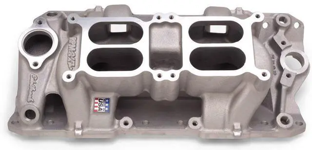 Main image of SBC Dual Quad Air Gap Intake Manifold