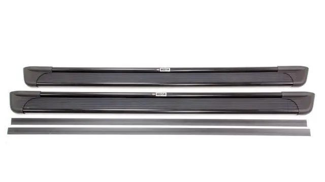 Alt view image 2 of 2 - Westin 27-6145 Black Aluminum Step Boards for Trucks and SUV's 93"