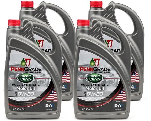 Main image of 0w20 SAE Full Synthetic Oil Case 4x5 Qt Bottle