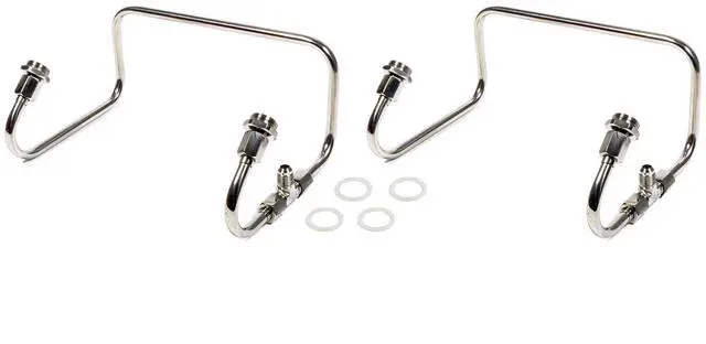 Main image of Dual Inlet Fuel Line Kit Holley 4150 Polished SS