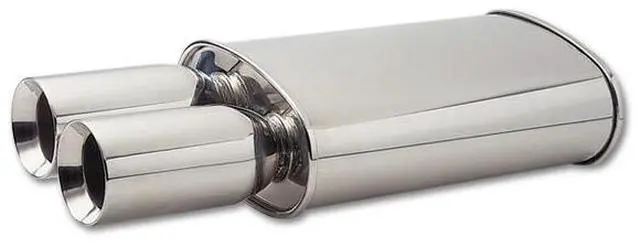 Main image of MUFFLER OVAL SS POLISHED 2.5IN