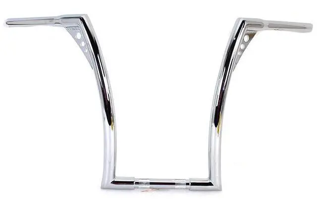 Main image of 17 inch Chrome Z-Bar Handlebar with Indents