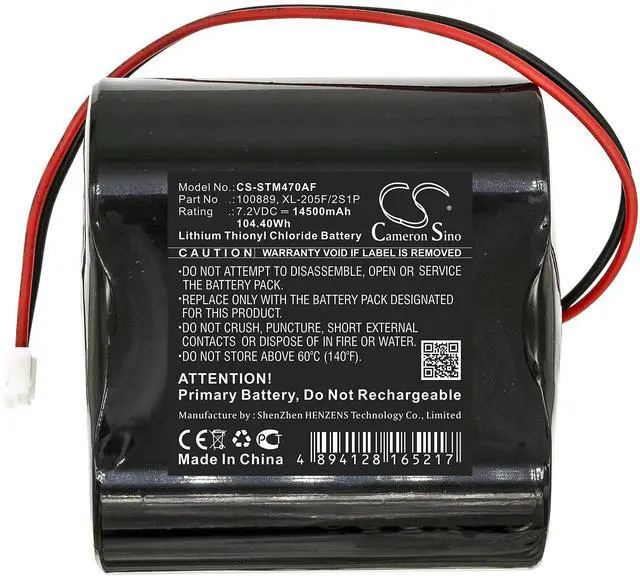 Alt view image 3 of 6 - Cameron Sino Battery for Seametrics AG2000 Flowmeter, iMag4700 Flowmeter PN:Seametrics 100889, XL-205F/2S1P 14500mAh