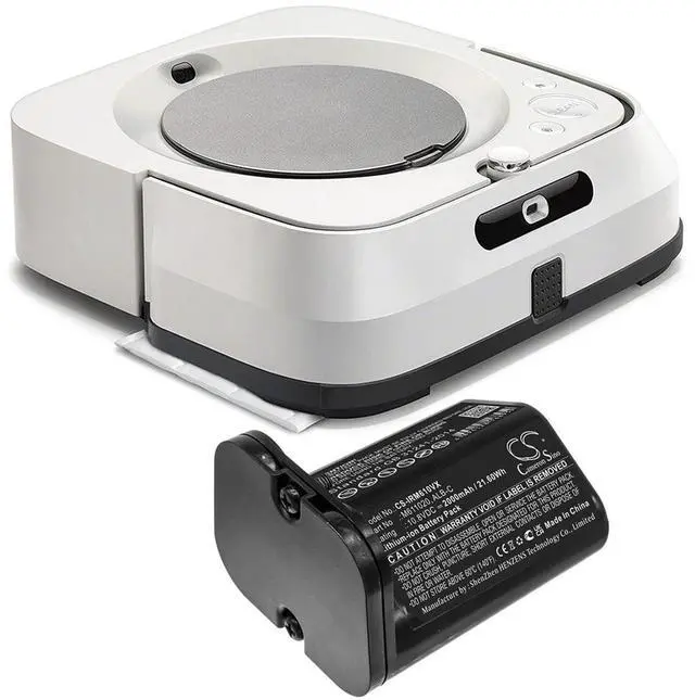Main image of Cameron Sino Battery for iRobot Braava Jet M6 PN:iRobot ALB-C, M611020 2000mAh / 21.60Wh