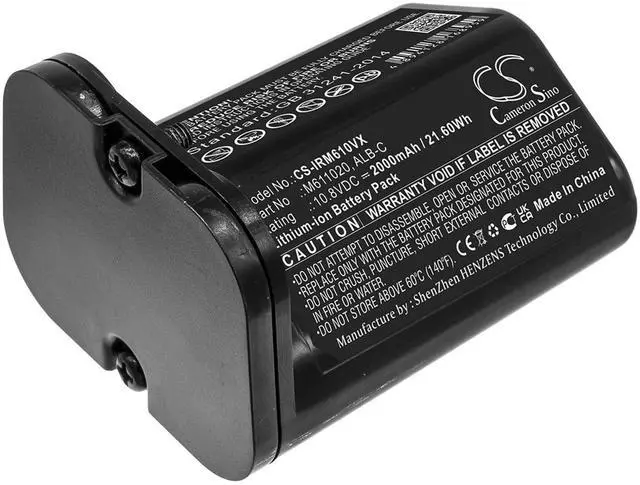 Alt view image 5 of 5 - Cameron Sino Battery for iRobot Braava Jet M6 PN:iRobot ALB-C, M611020 2000mAh / 21.60Wh