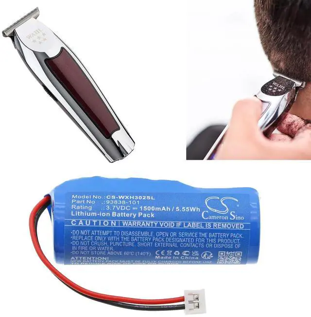 Alt view image 2 of 6 - FYIOGXG Battery for Wahl Detailer Cordless Trimmer PN:Wahl 3024976, 93838-101 1500mAh / 5.55Wh