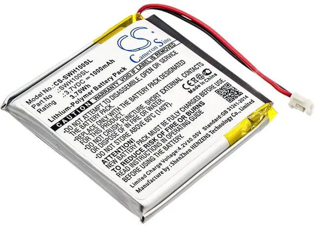 Alt view image 3 of 4 - Cameron Sino Battery for Sony WH-1000MX4, WH-1000xM3, WH-CH710N/B PN: 1588-0911, LIS1662HNPC, SM-03, SP 624038 1000mAh