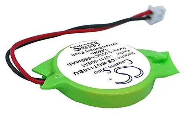 Alt view image 2 of 4 - CS Battery for GOT 1000 series display termin, GT10 graphic terminals, GT11 graphic terminals PN: FX3U-32BL, GT11-50BAT 550mAh / 1.65Wh  CS-MGT110BU