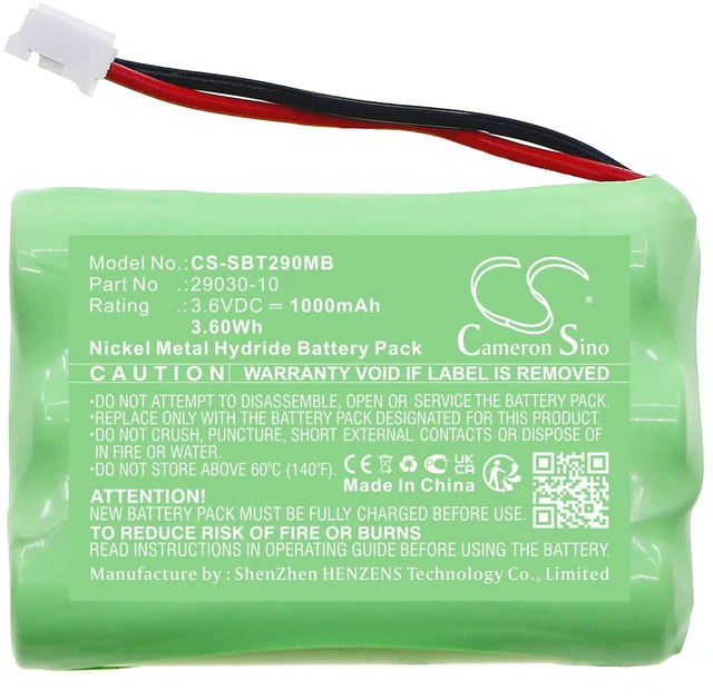 Alt view image 3 of 5 - 1500mAh / 5.40Wh Replace Battery for Summer 285650A, 28650, 29000, 29003, 29003A, 29030, 29040, 29500, 29600, 29630, 29890, 36004, Infant Baby Monitor PN: 29030-10