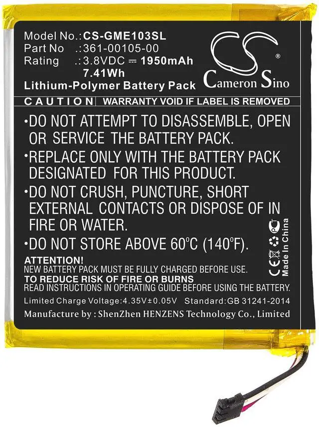 Alt view image 3 of 5 - 1950mAh / 7.41Wh Replace Battery for Garmin Edge 1030 PN:Garmin 361-00105-00