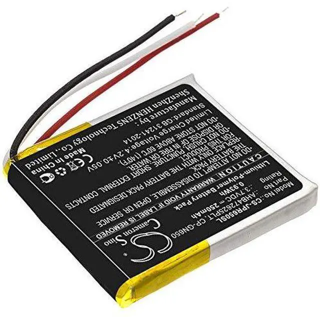 Alt view image 2 of 4 - 250mAh / 0.93Wh Battery for Jabra Evolve 65, Evolve 80 PN:Jabra AHB472625PLT, AHB682828PS, CP-GN650