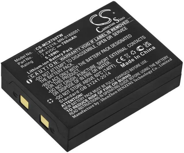 Alt view image 3 of 3 - CS Battery for Cobra CXR 700, CXR 750, CXR 800, CXR 850, CXR825, CXR825C, LI3900, LI3950, LI4900, LI5600, LI6000, LI6050, LI6500, LI6700 PN:Cobra 028377310454, 103-0001-1, 103-0004-1, 103004-1 700mAh