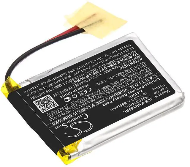 Alt view image 3 of 5 - Cameron Sino Battery for Fluke 15B, 17B PN:Fluke HJ603040PL 650mAh / 2.41Wh