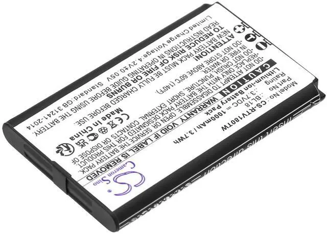 Alt view image 2 of 3 - Cameron Sino Battery for Retevis RT18, RT618 PN:Retevis BL18 1000mAh / 3.70Wh