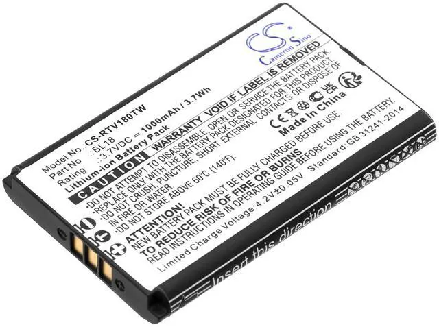 Alt view image 3 of 3 - Cameron Sino Battery for Retevis RT18, RT618 PN:Retevis BL18 1000mAh / 3.70Wh