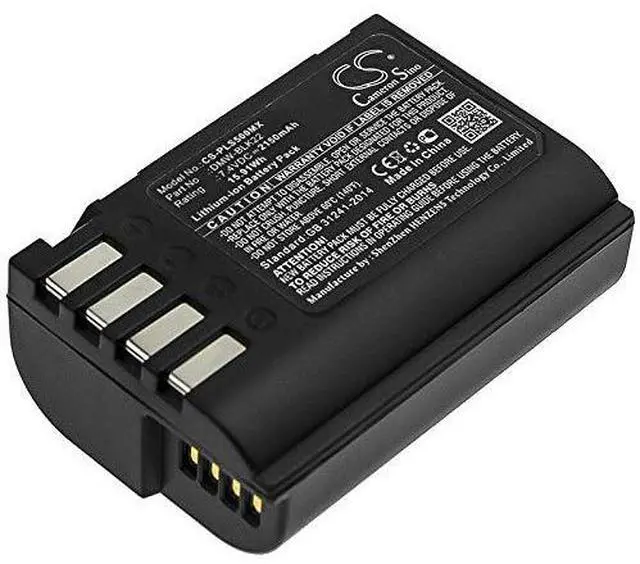 Main image of Cameron Sino Battery for Panasonic Lumix DC-S5, Lumix DC-S5K, Lumix G9, Lumix GH5, Lumix GH5S PN:Panasonic DMW-BLK22 2150mAh / 15.91Wh