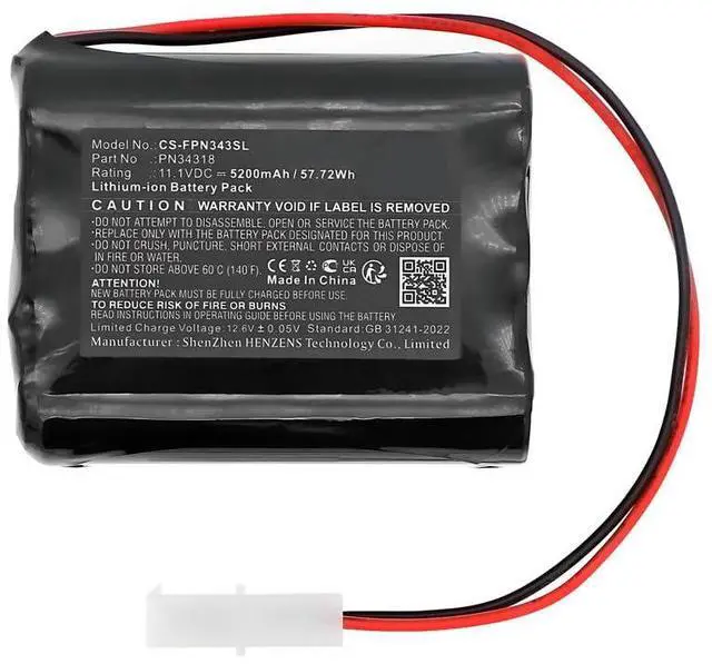 Main image of Battery for Foxpro banshee, cs24, cs24b, cs24c, hellfire, krakatoa-ii, screaming banshee, shockwave, snow commando, x1, x24, x2s, xwave PN:Foxpro LITH/CHG, PN34318 5200mAh / 57.72Wh