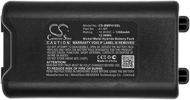 Alt view image 5 of 5 - Cameron Sino Battery for Brady BMP41, BMP61 PN:Brady 41-BP 1200mAh / 12.96Wh