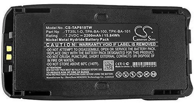 Alt view image 5 of 5 - Cameron Sino Battery for Tait TP8100, TP8110, TP8140, TP9300, TP9400 PN:Tait T03-00011-CAAA, TPA-BA-100, TPK-BA-100, TPK-BA-101, TT35L1-D 2200mAh