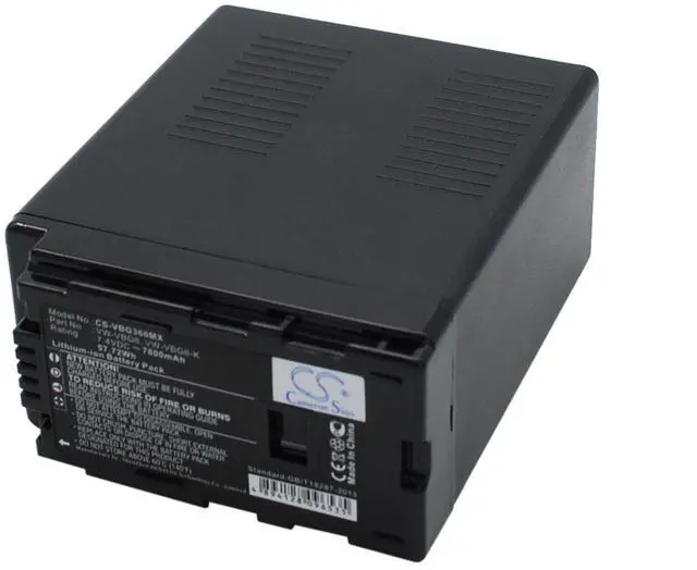 Alt view image 2 of 5 - 7800mAh Replace Battery for Panasonic AG-AC130, AG-AC130A, SDR-H68GK, SDR-H80, SDR-H80P, SDR-H80PC, SDR-H80S, SDR-H90, SDR-H90P, SDR-H90PC, VDR-D310, VDR-D50, VDR-D58GK