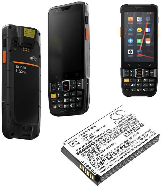Main image of Battery for Geenk G3; Sunmi L2KS, T8A10 PN:JKRA 5000mAh / 19.35Wh
