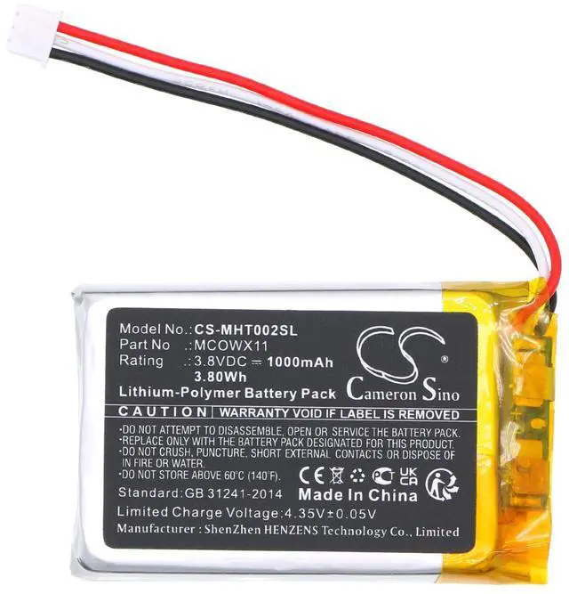 Alt view image 3 of 5 - Replacement Battery for Microsoft TLL-00002 PN:Microsoft MCOWX11 1000mAh / 3.80Wh