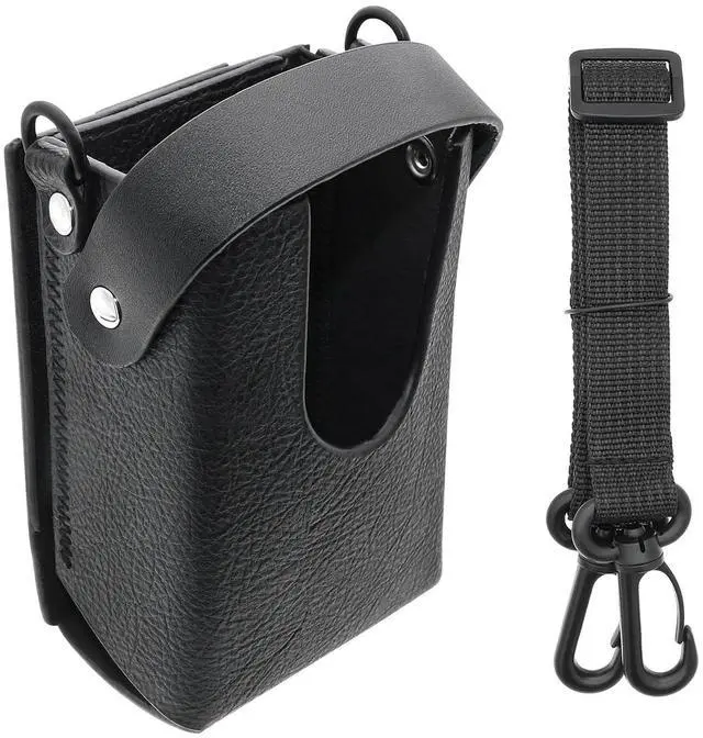 Alt view image 2 of 5 - Two-Way Radio Case Leather Case with 3" Fixed Loop D-Ring for Datalogic 94ACC1386, BT-26, Falcon X3 PN:Datalogic