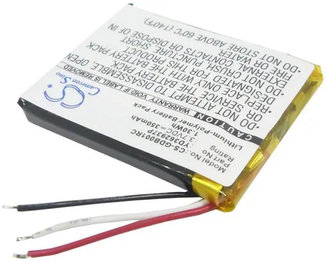 Alt view image 2 of 5 - CS Battery for ARMTE-001, ARMTE-002, Hero 3, Hero 3+, Hero 4, HERO3, HERO4, Wi-Fi Remote PN: YD362937P 350mAh / 1.30Wh
