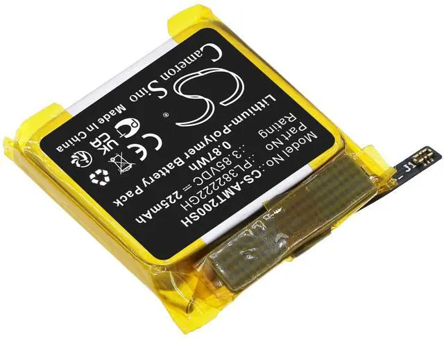 Alt view image 2 of 4 - Cameron Sino Battery for A2009, A2017, Bip U, POP PN: PL382222GH 225mAh / 0.87Wh