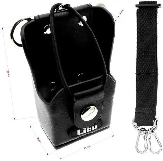 Main image of Two-Way Radio Case Leather Case with 3" Fixed Loop D-Ring for Motorola EX500, EX600-XLS, GP328 Plus, GP338 Plus, GP344, GP388