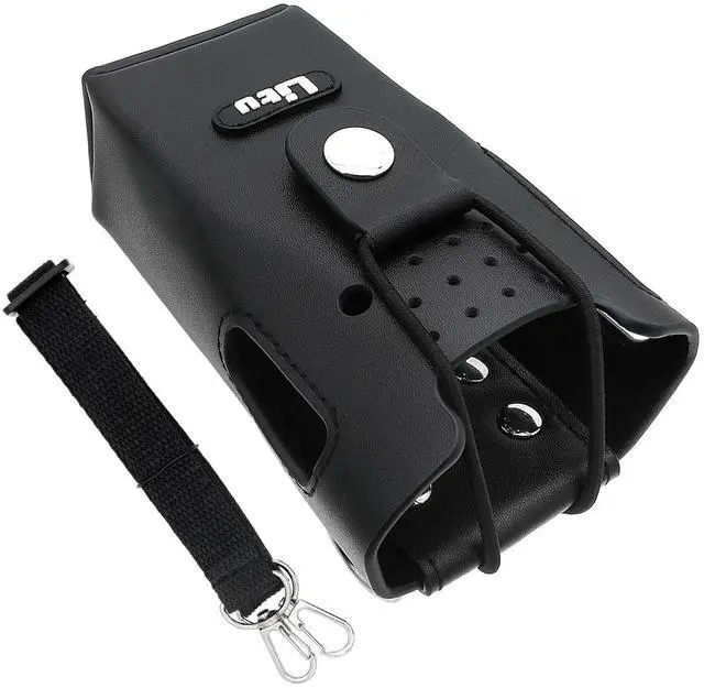 Alt view image 5 of 5 - Two-Way Radio Case Leather Case with 3" Fixed Loop D-Ring for Motorola GP3188 XIR, GP3688, P3688
