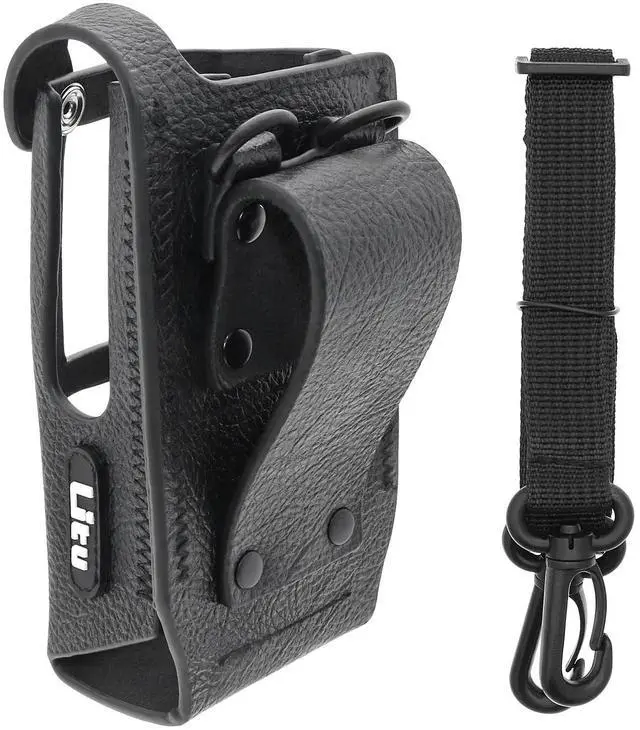 Main image of Two-Way Radio Case Leather Case with 3" Fixed Loop D-Ring for Motorola R7 PN:Motorola PMLN8299, PMLN8299A