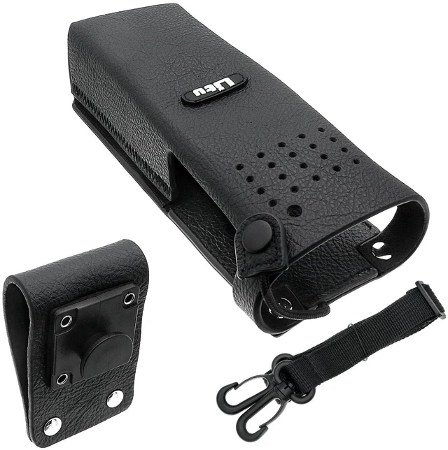 Main image of Two-Way Radio Case Leather Case with 3" Fixed Loop D-Ring for Motorola R7, R7A