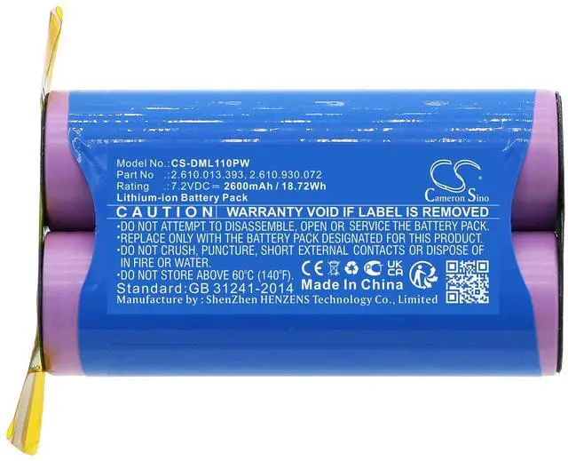 Main image of FYIOGXG Cameron Sino Battery for DREMEL 1100-25, 1100LI, Driver 1120, Stylus 1100 PN:DREMEL 2.610.013.393, 2.610.930.072 2600mAh / 18.72Wh
