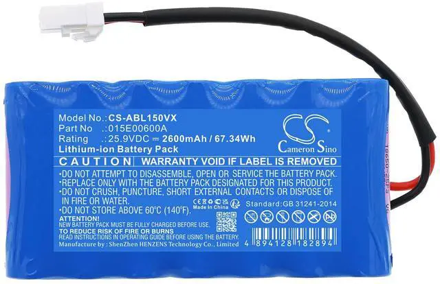 Alt view image 3 of 5 - Cameron Sino Battery for Techline Next Tech D1, Next Tech DX2, Next Tech LX2, Next Tech SX2 PN:Techline 015E00600A 2600mAh / 67.34Wh