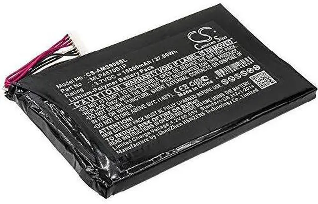 Main image of CS Battery for Maxisys MS906BT, Maxisys MS906TS, MS906BT, MS906S, MS906TS PN: MLP4670B1P 10000mAh / 37.00Wh