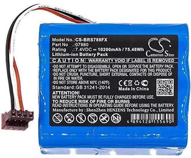 Alt view image 3 of 5 - Cameron Sino Battery for Bright Star 07802, 07815, 07816, 07817, 07835, 07855, 07857, LightHawk PN:Bright Star 07880 10200mAh / 75.48Wh