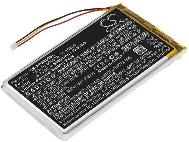 Main image of 5300mAh / 19.61Wh Replacement Battery for Stratus 2, Stratus 2S, Stratus 3 PN: 11-16408, 153010-000038