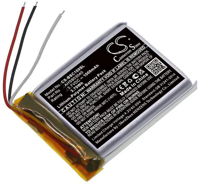 Alt view image 3 of 4 - Cameron Sino Battery for BOSE SoundWear Companion PN:BOSE AHS803040 1000mAh / 3.70Wh