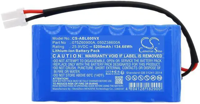 Alt view image 3 of 5 - 5200mAh Battery for Ambrogio L20 S+, L60 Elite, Twenty 25 Deluxe, Twenty 25 Elite, Twenty Deluxe, Twenty Elite, Twenty Elite S+, Twenty Quad, Twenty ZR